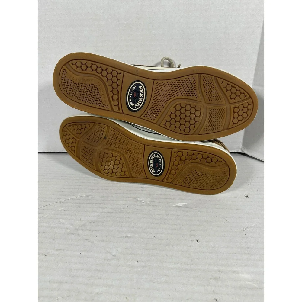 Sperry Top-Sider Mens 11M Tan Leather Boat Shoes Moc Toe Loafers 0884130 D3-CH17